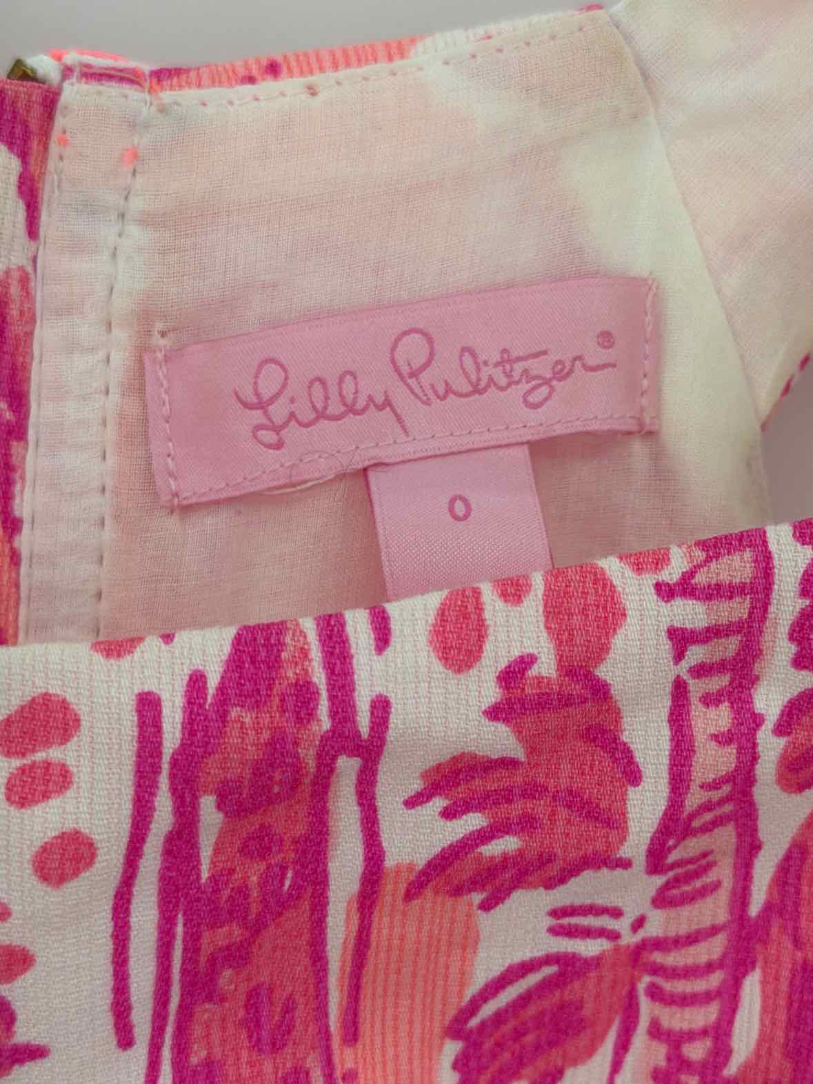 Pre-Owned Lilly Pulitzer Pink Size 0 Short Sleeveless Dress | True Fashionistas.