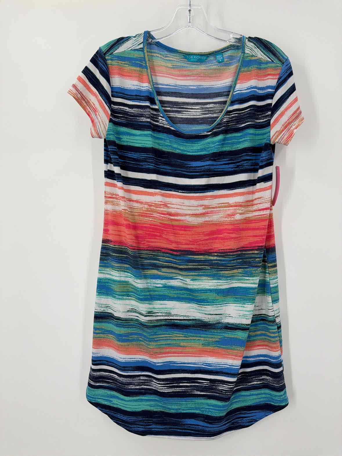 Pre-Owned Tori Richards Blue Size Small Short Short Sleeve Dress | True Fashionistas.