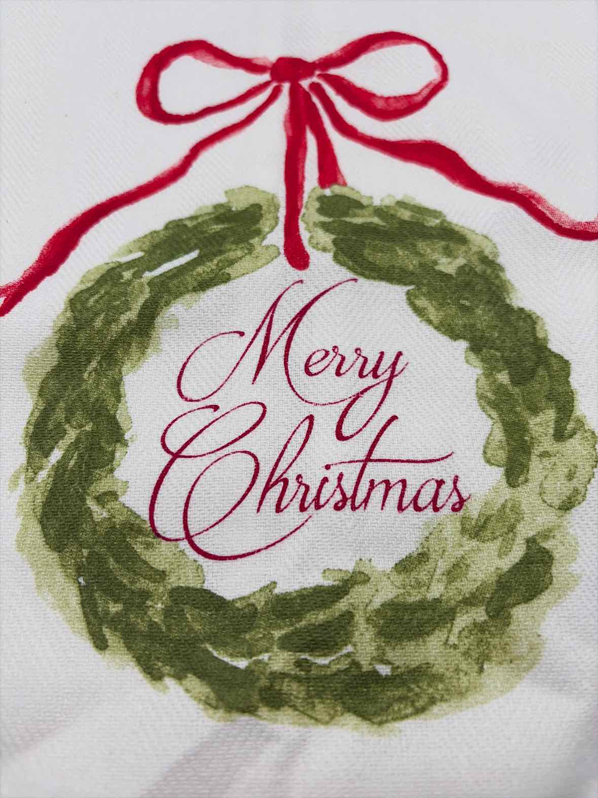 White Christmas Topiary Towel | True Fashionistas.
