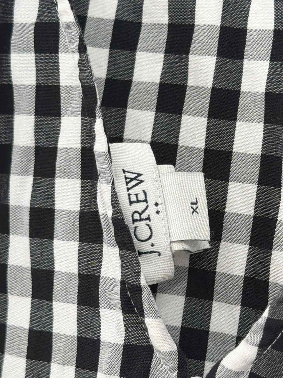 Pre-Owned J Crew Black Size XL Check Print Short Sleeveless Dress | True Fashionistas.