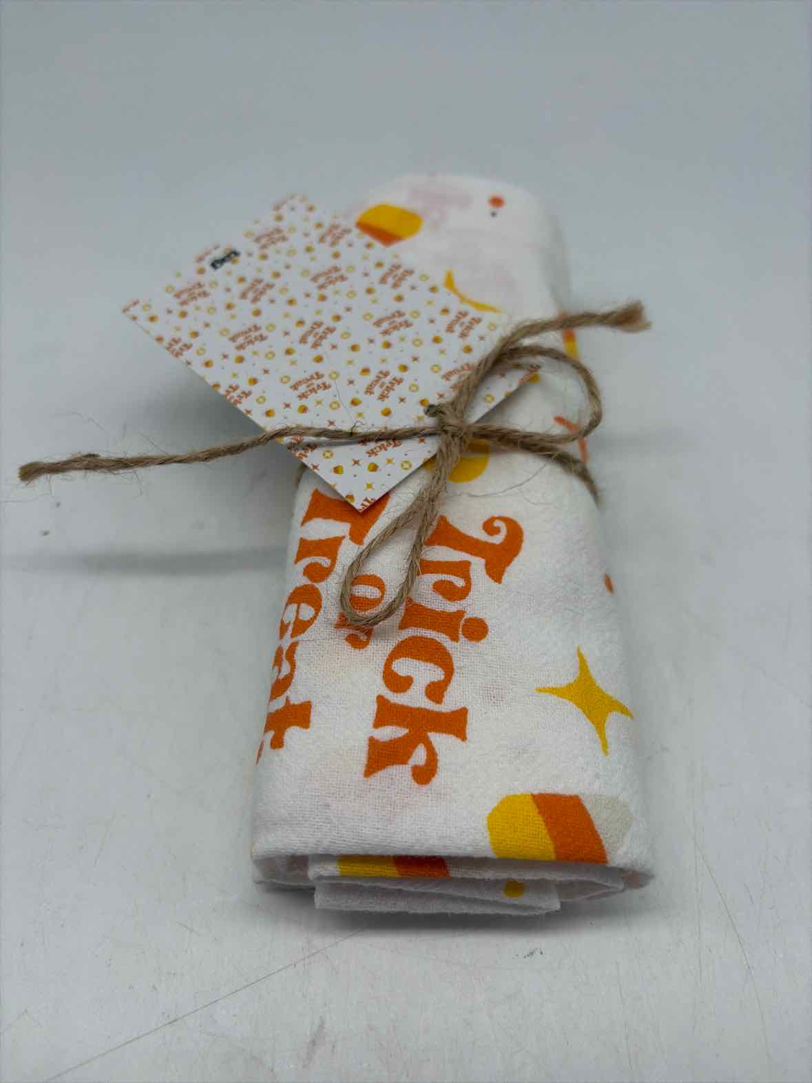 White Candy Corn Halloween Flour Sack Towel | True Fashionistas.