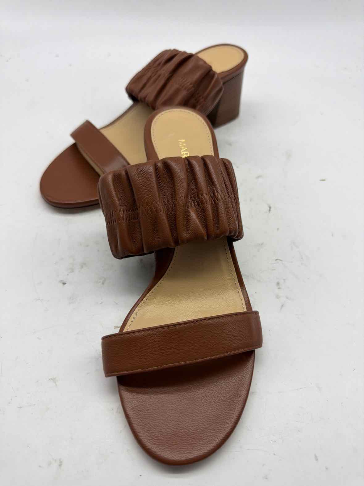 Pre-Owned Marion Parke Tan Size 7 Mule Heels | True Fashionistas.