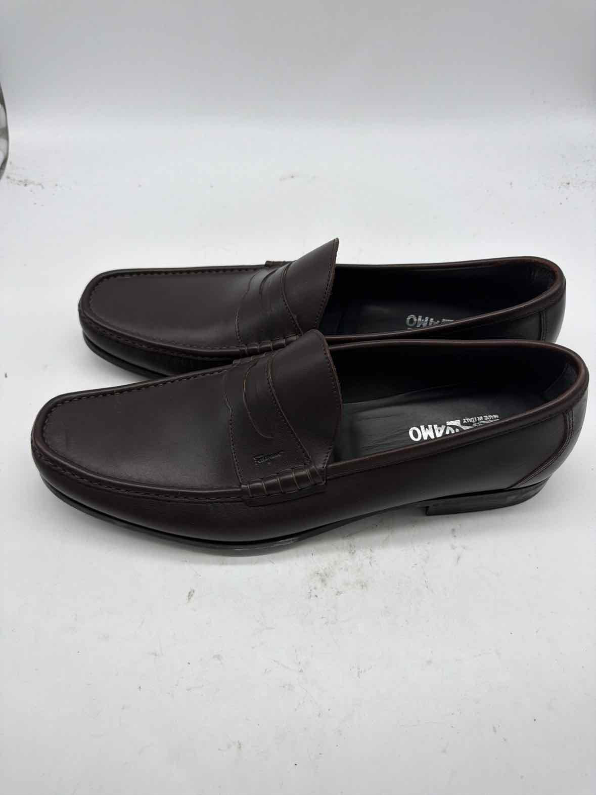 Pre-Owned Salvatore Ferragamo Brown 10 Slip On Men's Slip On | True Fashionistas.