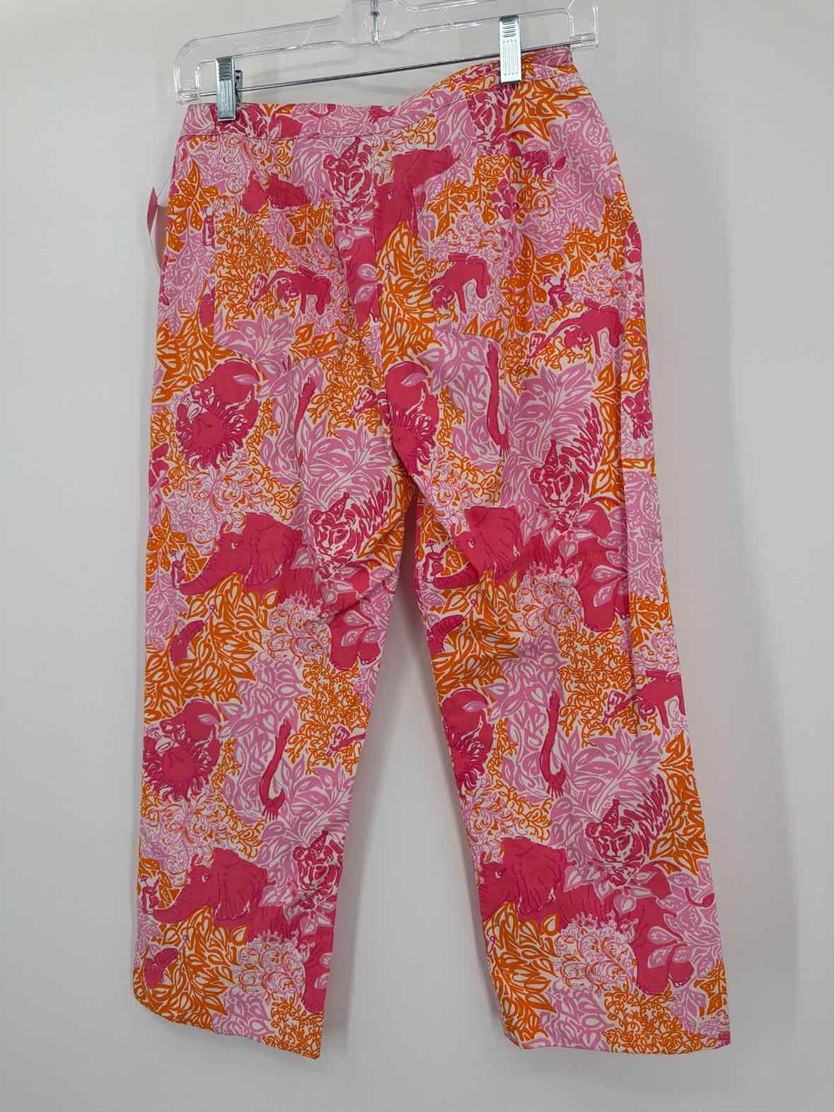 Pre-Owned Lilly Pulitzer Pink Size 2 Vintage Printed Pants | True Fashionistas.