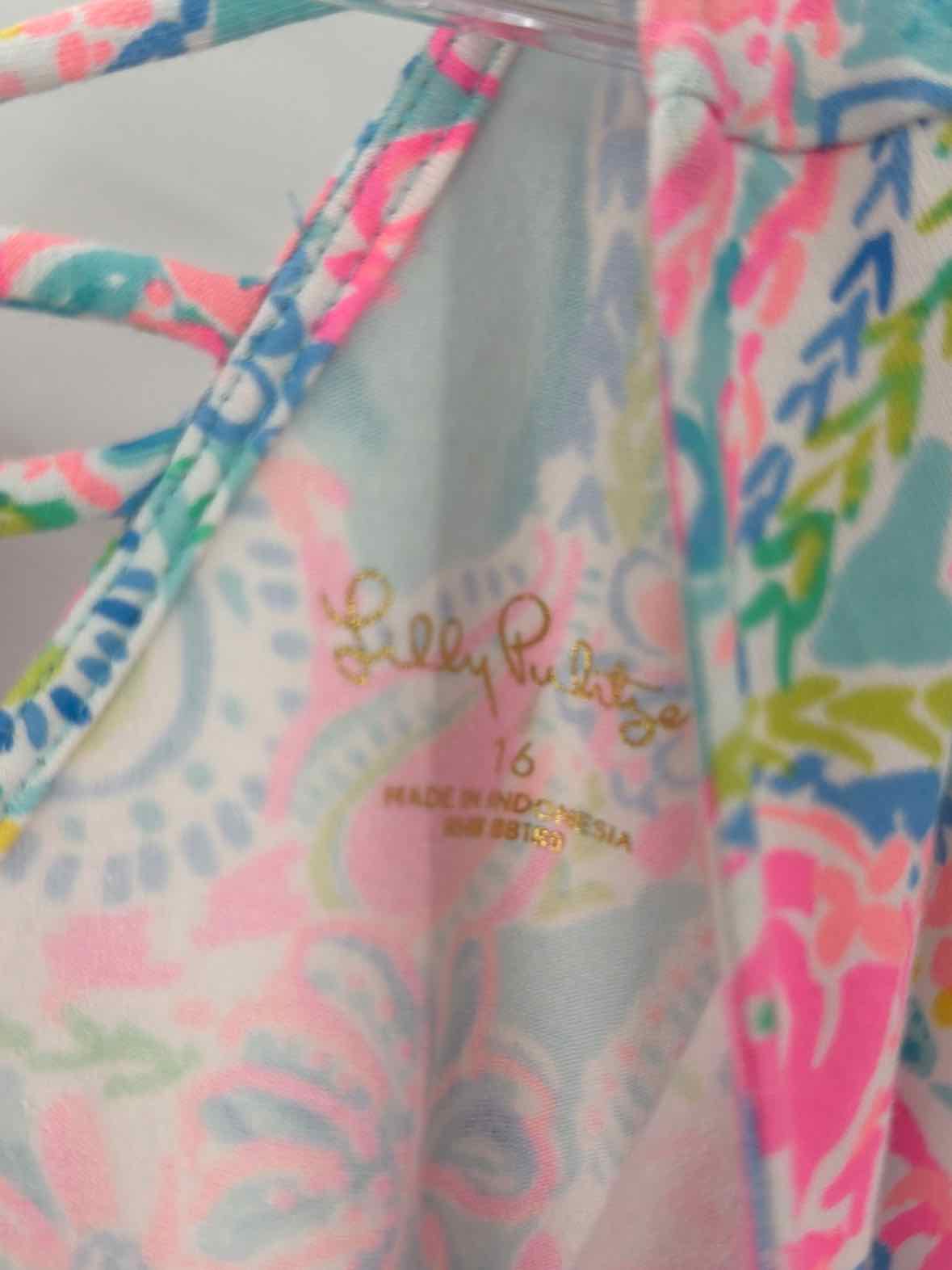 Pre-Owned Lilly Pulitzer Pink Child Size 16 Girl's Dress | True Fashionistas.