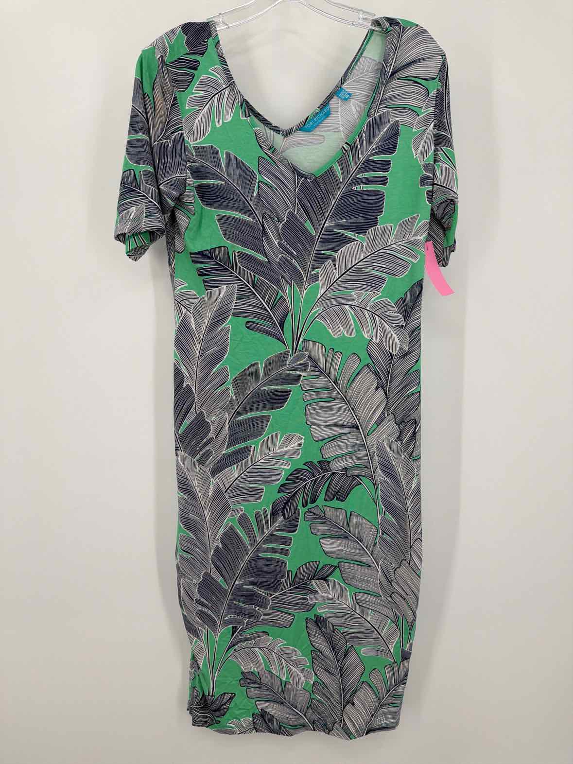Pre-Owned Tori Richards Green Size Medium Short Short Sleeve Dress | True Fashionistas.