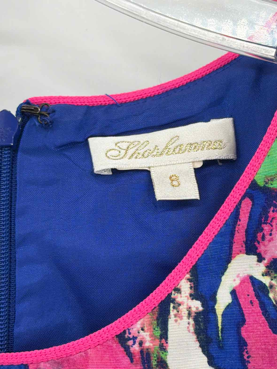 Pre-Owned Shoshanna Blue Size 8 Short Sleeveless Dress | True Fashionistas.