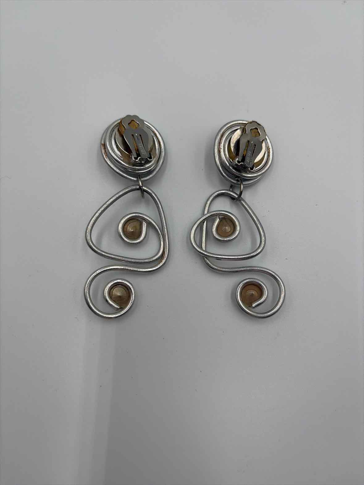 Jeff Lieb Silver clip Drop Earrings | True Fashionistas.