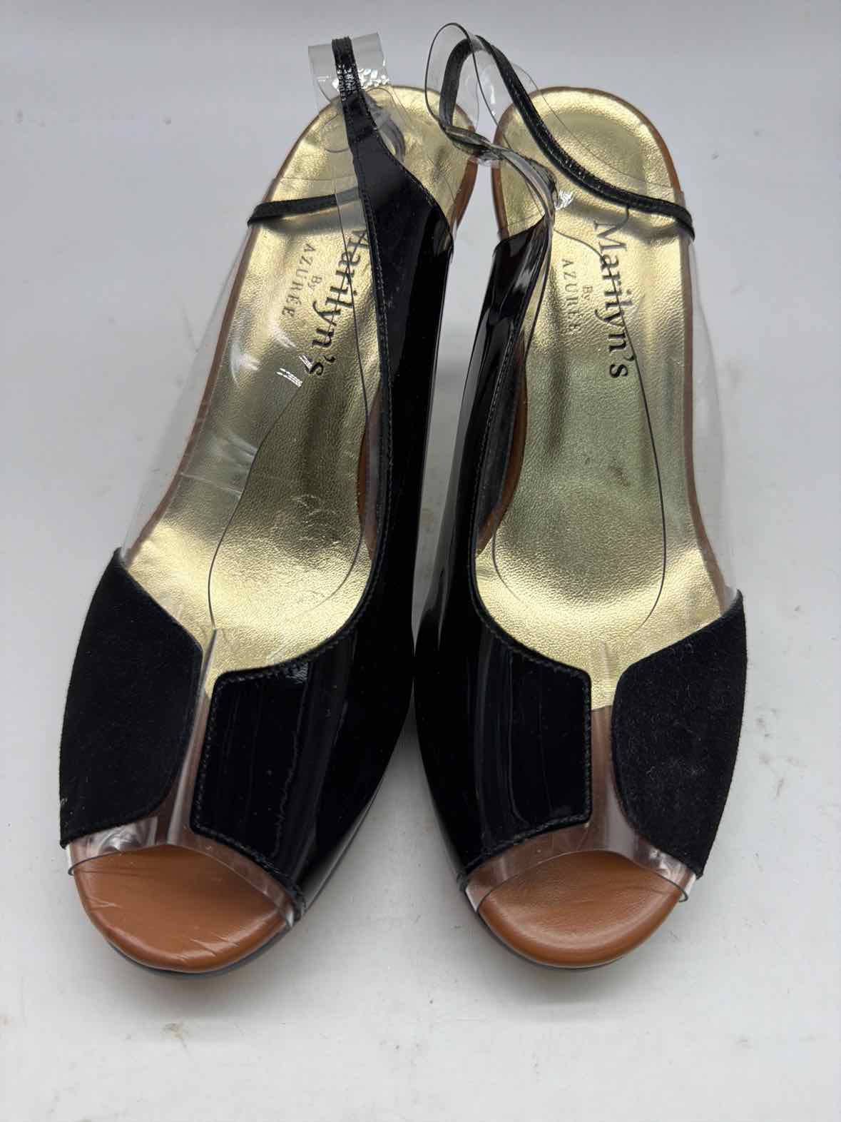 Pre-Owned Marilyn's Black Size 6.5 Slingback Heels | True Fashionistas.