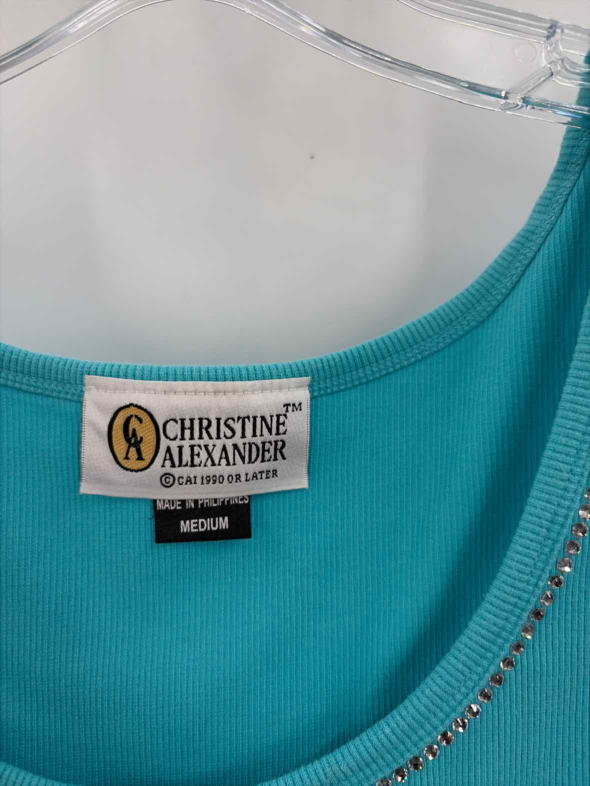 Christine Alexander Blue Size Medium Tank Top | True Fashionistas.