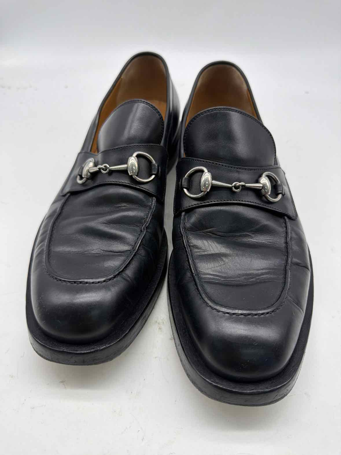 Pre-Owned Gucci Black 9 Slip On Men's Dress Shoes | True Fashionistas.