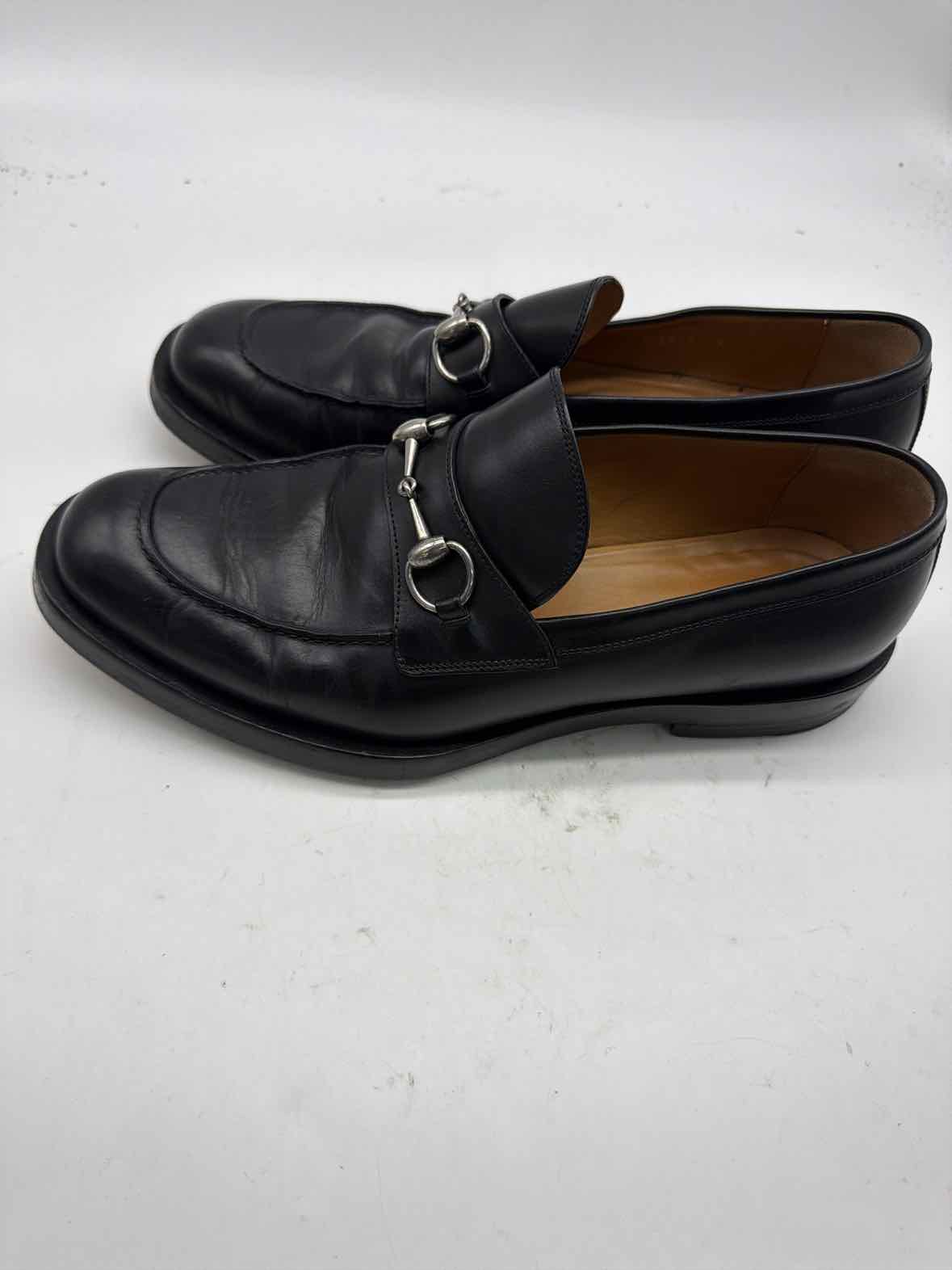 Pre-Owned Gucci Black 9 Slip On Men's Dress Shoes | True Fashionistas.
