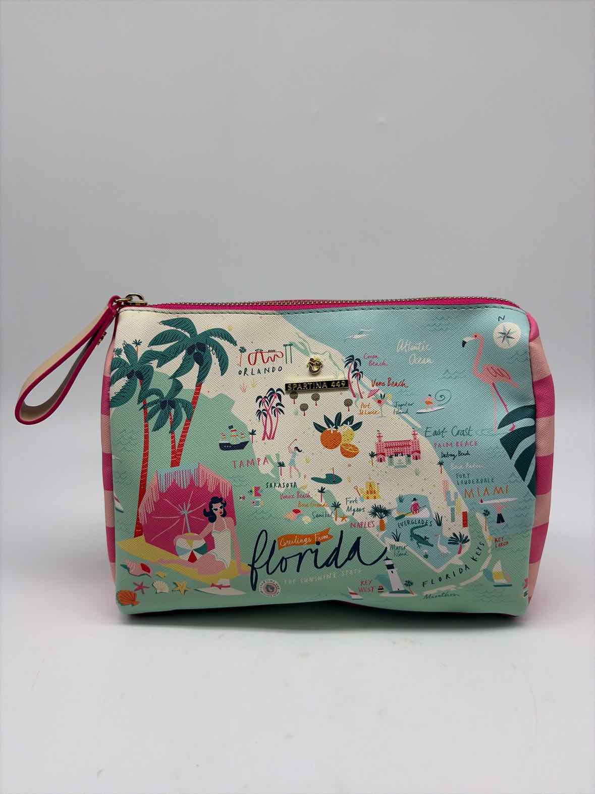 Spartina Blue Map Multicolor Clutch | True Fashionistas.
