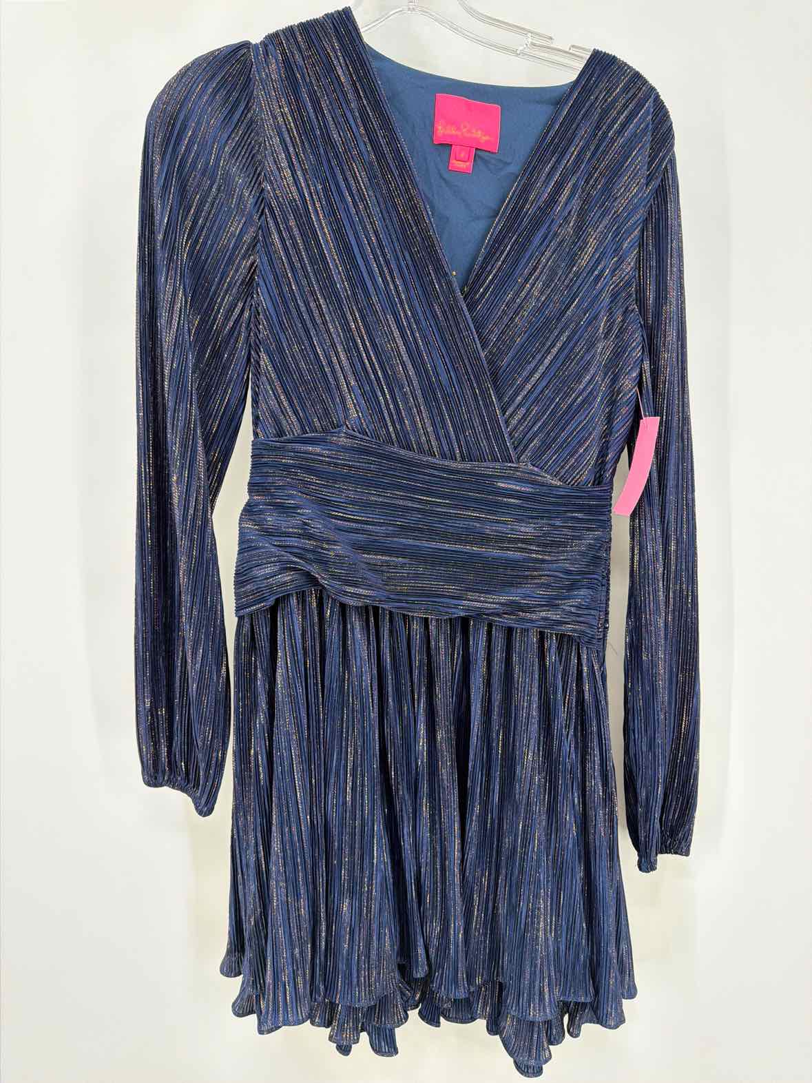 Pre-Owned Lilly Pulitzer Navy Size 2 Short Long Sleeve Dress | True Fashionistas.