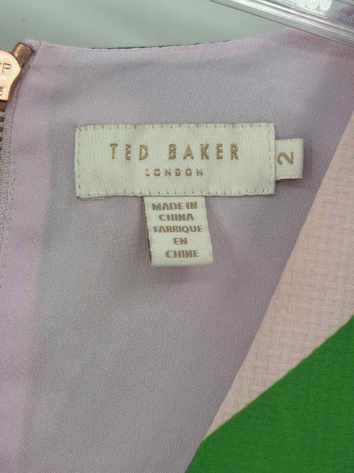 Pre-Owned Ted Baker Pink Size 2/4 Short Sleeveless Dress | True Fashionistas.