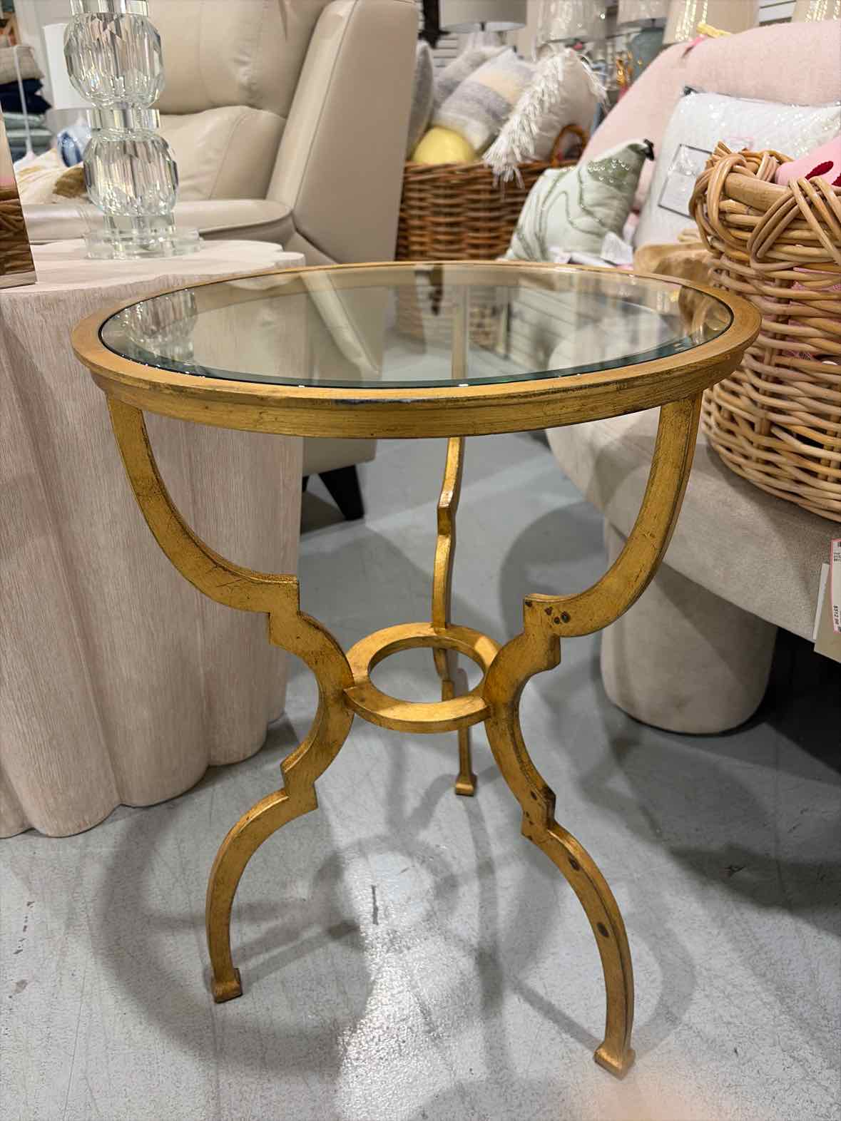 Gold Colored Living Room End Table | True Fashionistas.