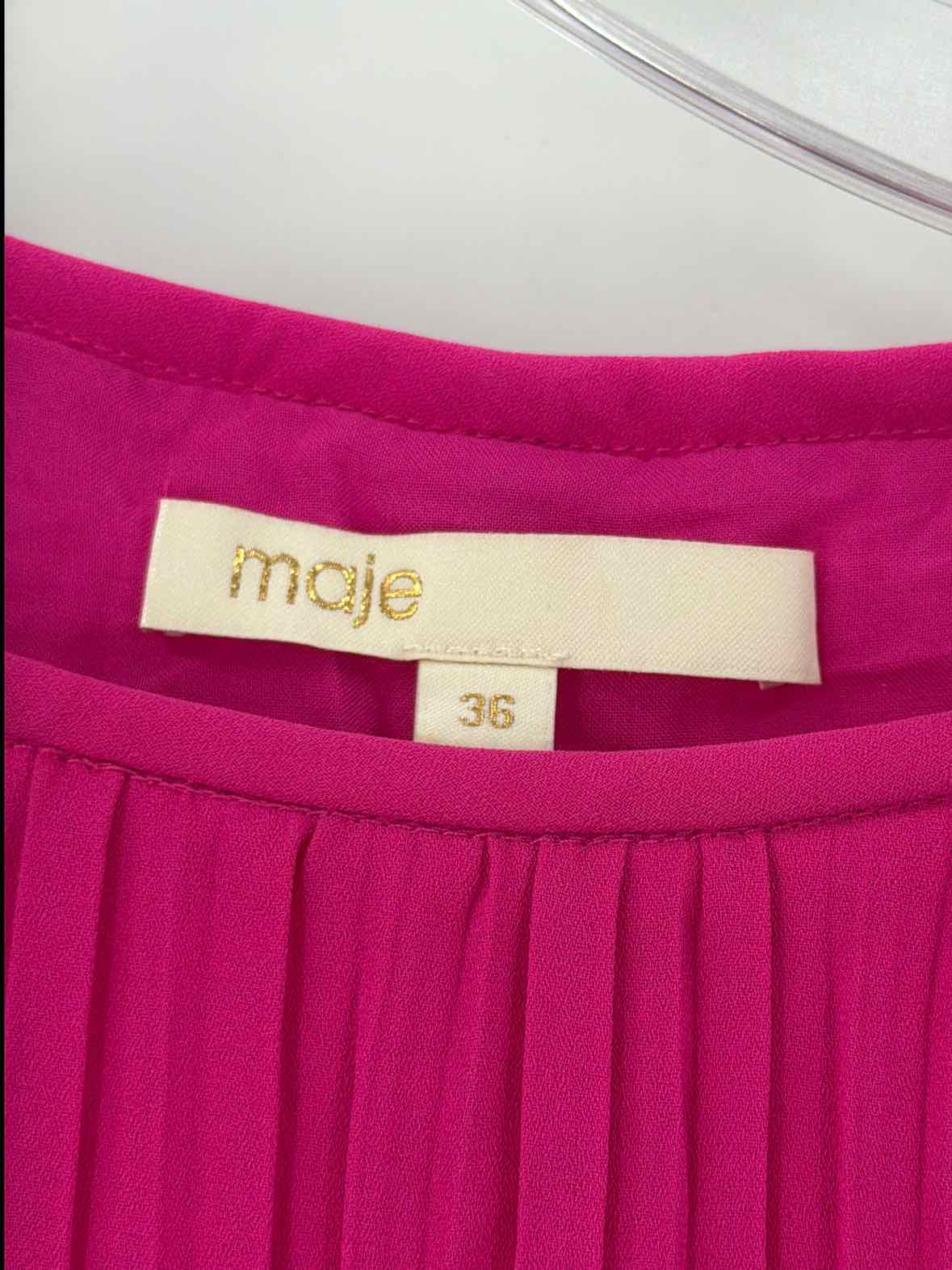 Pre-Owned Maje Pink Size 36 Short Short Sleeve Dress | True Fashionistas.