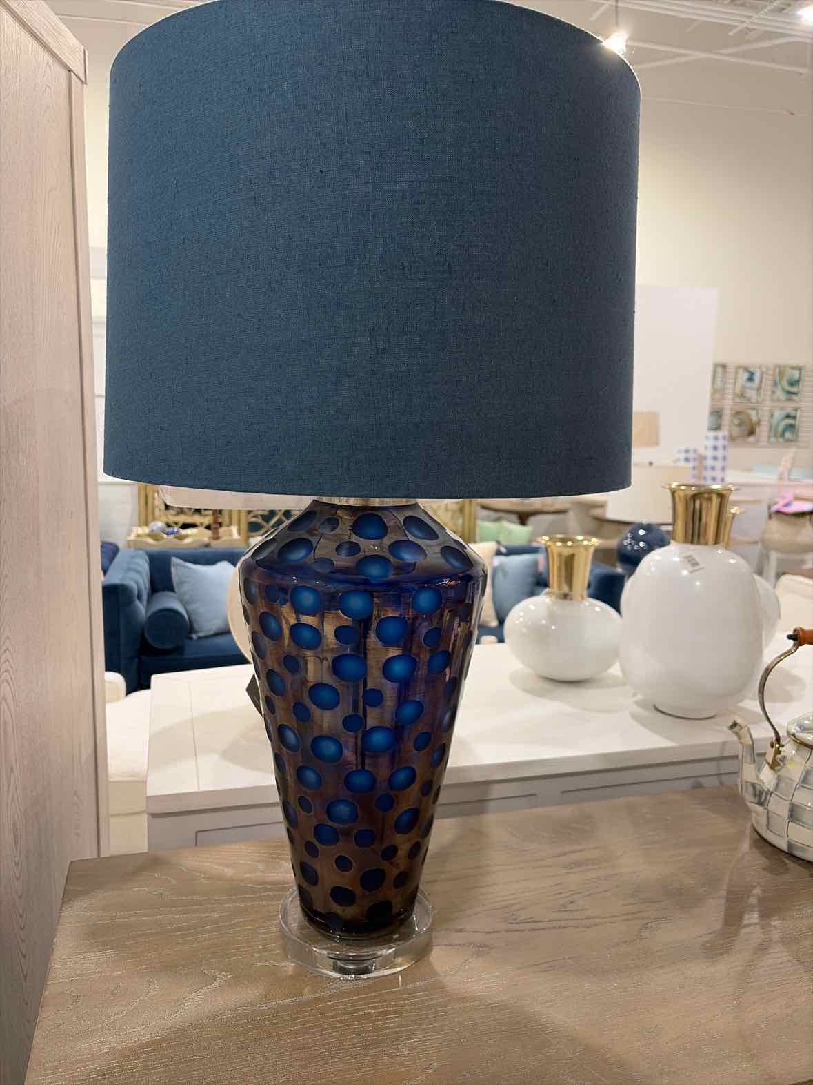 Glass Polka Dot Blue | True Fashionistas.