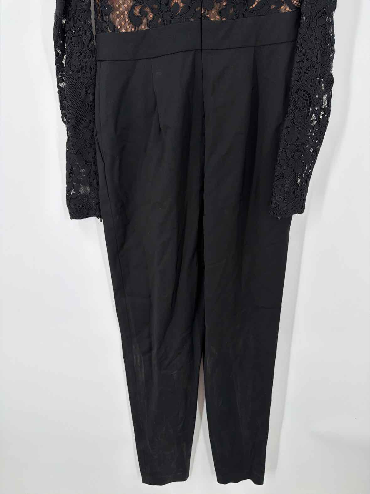 Pre-Owned Michael Kors Black Size 0 Lace Long Sleeve Jumpsuit | True Fashionistas.