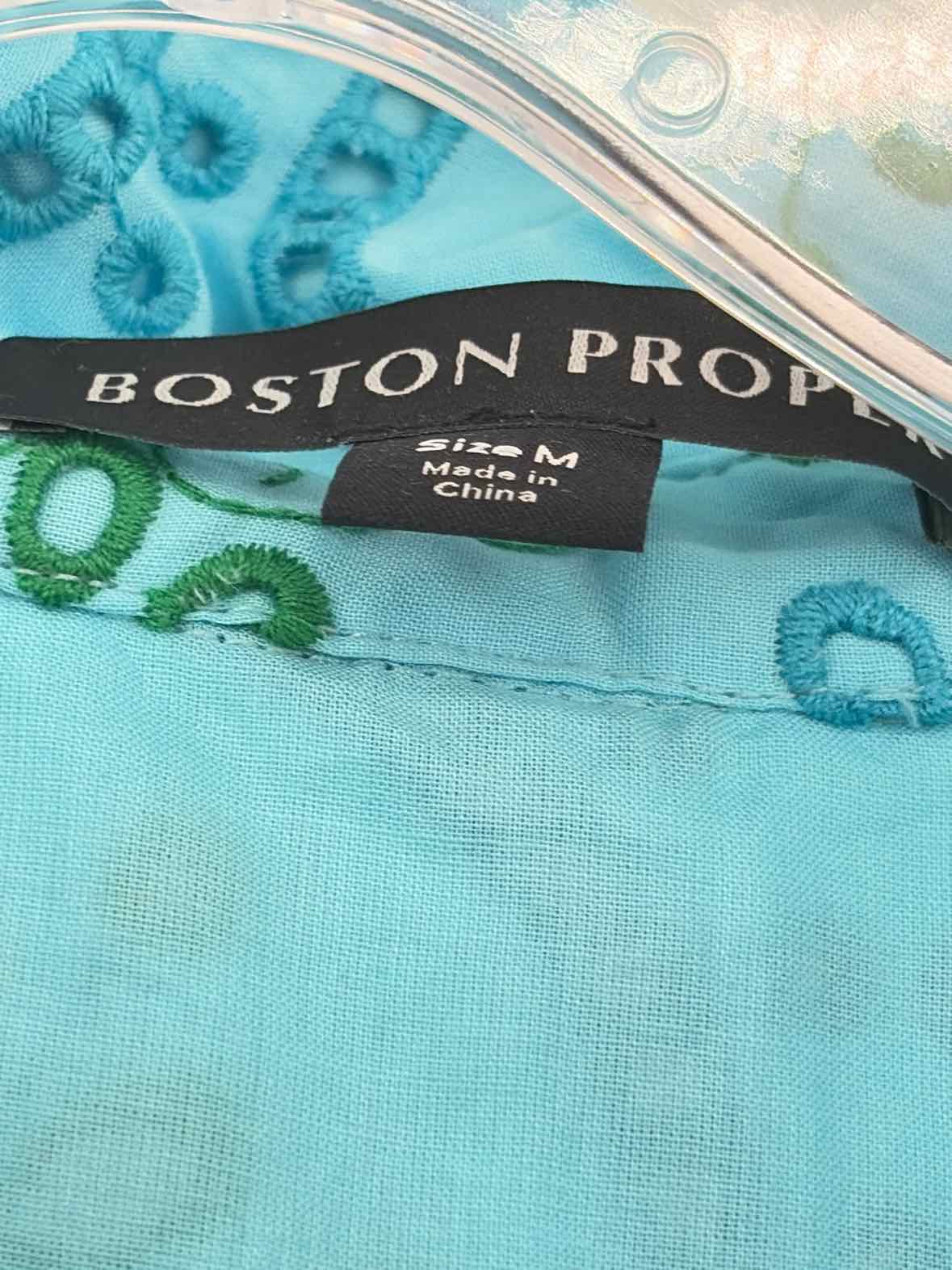 Pre-Owned Boston Proper Blue Size Medium Knee Length Sleeveless Dress | True Fashionistas.