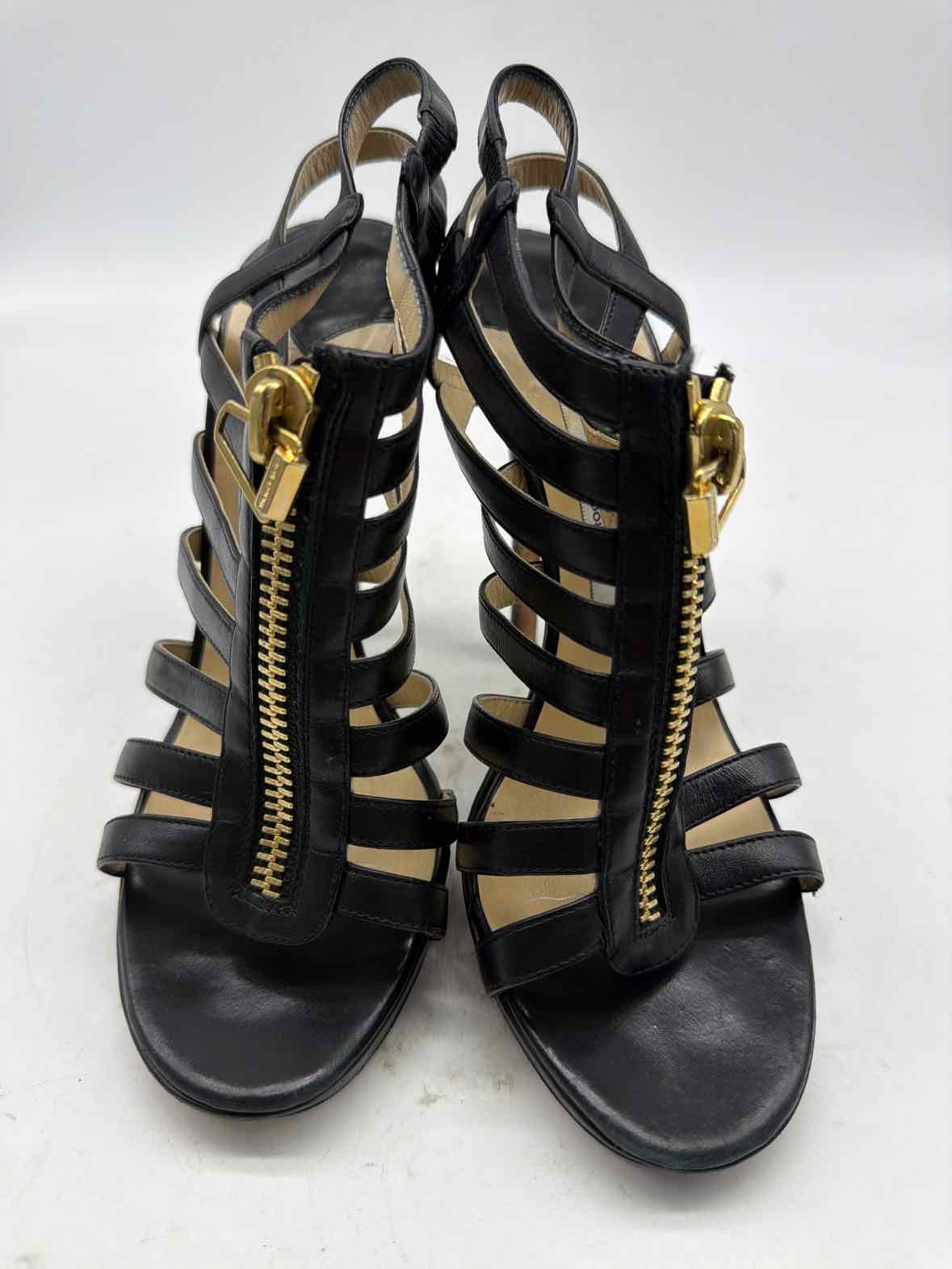 Pre-Owned Jimmy Choo Black Size 37 Caged Heels | True Fashionistas.