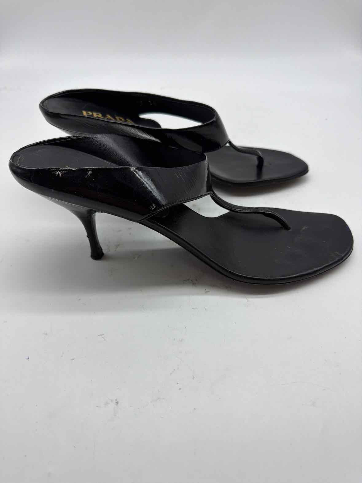 Pre-Owned Prada Black Size 38.5 Mule Heels | True Fashionistas.