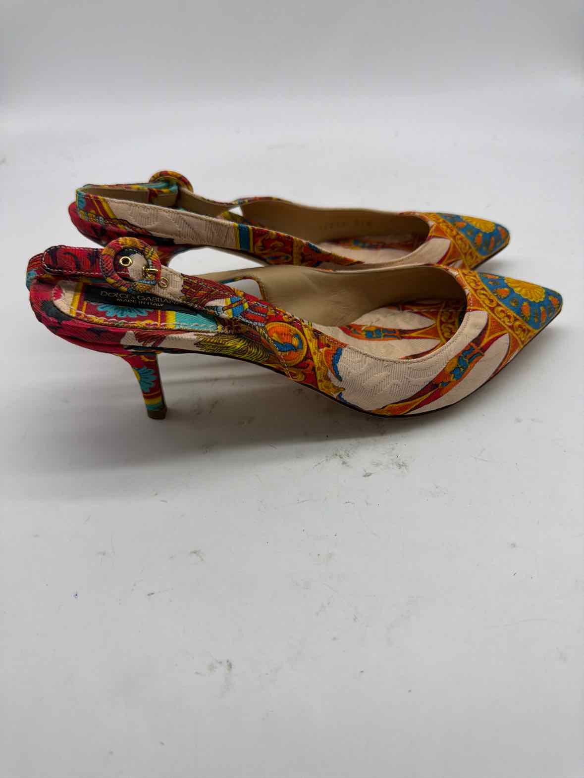 Pre-Owned Dolce & Gabbana Pink Size 7.5 Slingback Heels | True Fashionistas.
