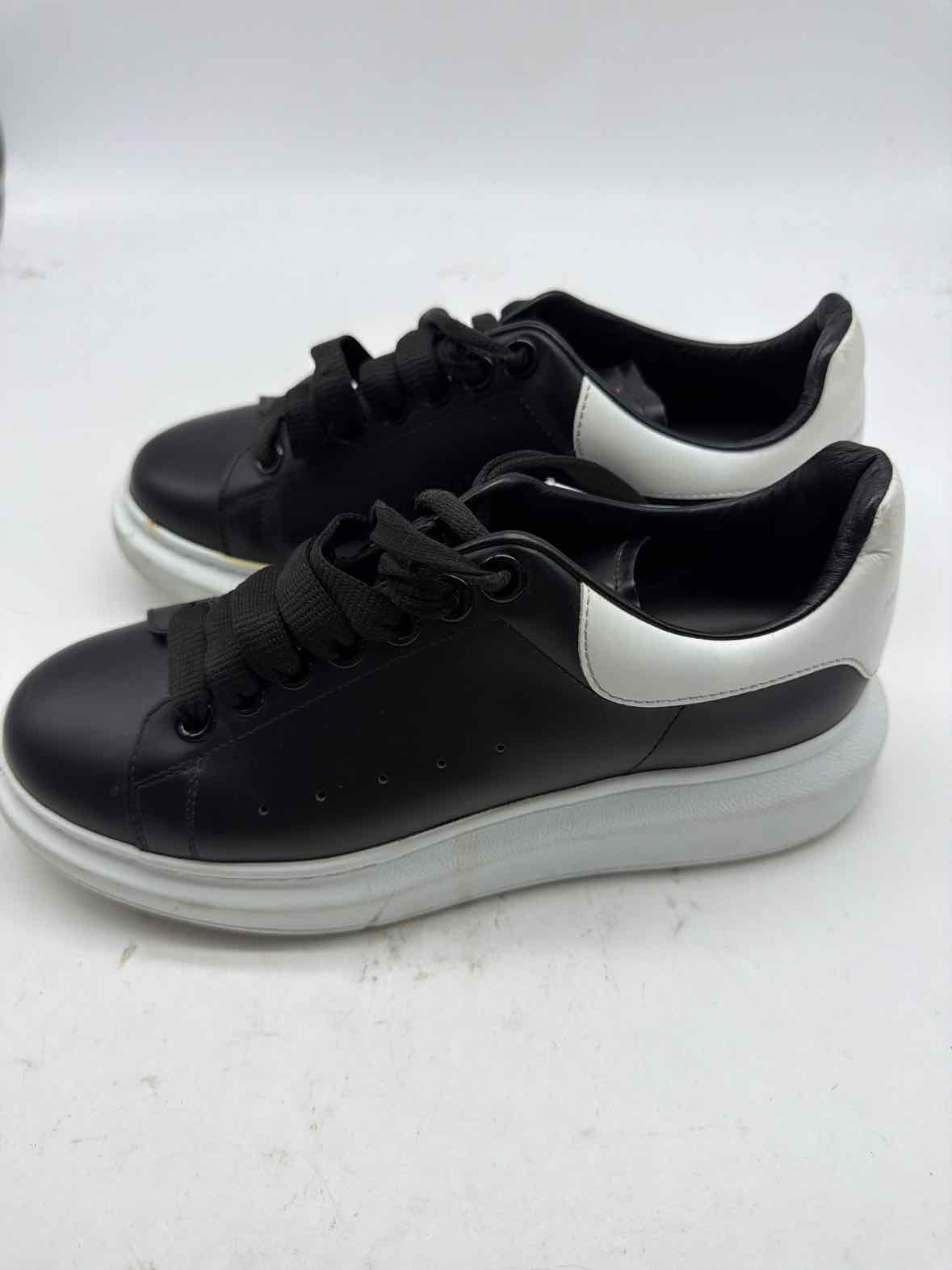 Pre-Owned Alexander McQueen Black Size 7.5 Fashion Sneaker Athletic Shoes | True Fashionistas.