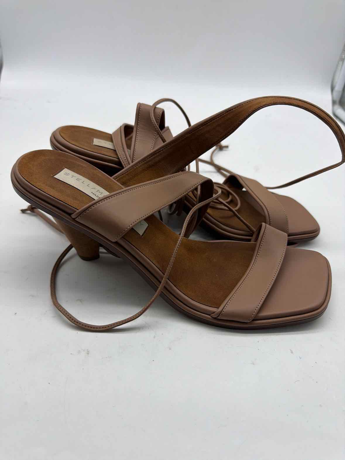 Pre-Owned Stella McCartney Tan Size 8.5 Strappy Heels | True Fashionistas.