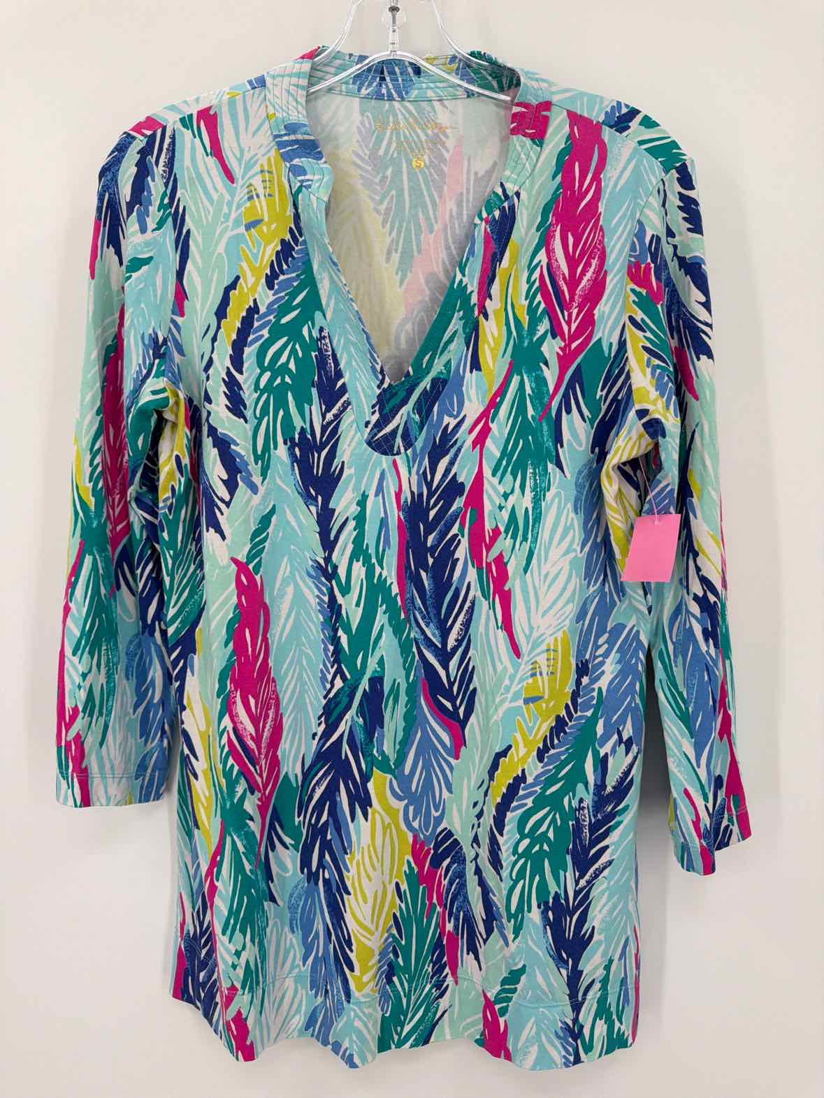 Pre-Owned Lilly Pulitzer Blue Size Small Tunic Blouse | True Fashionistas.