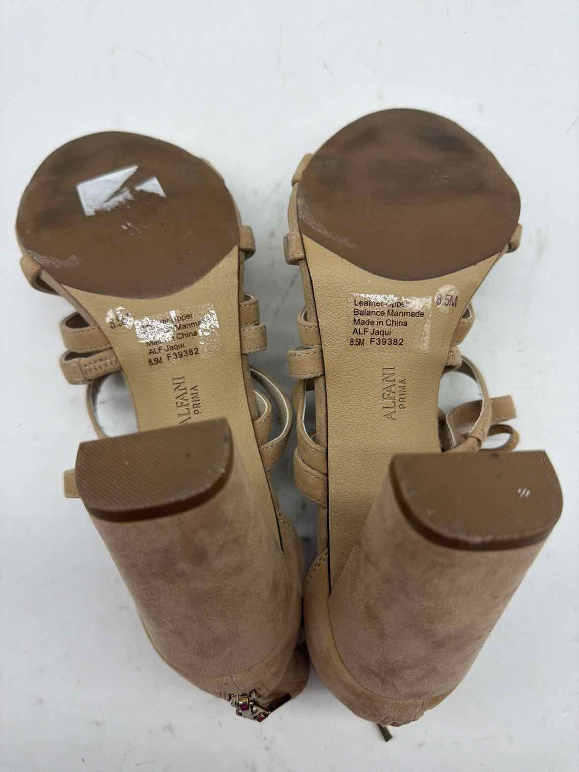 Pre-Owned Alfani Tan Size 8.5 Caged Heels | True Fashionistas.