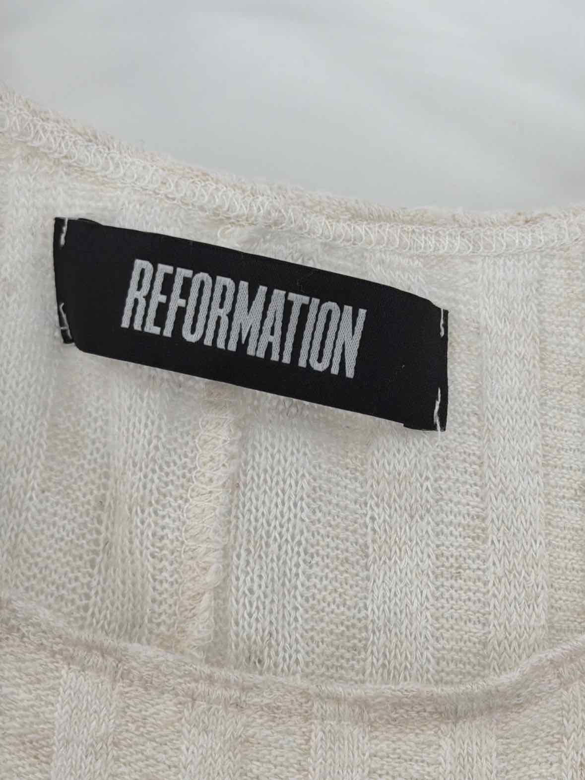 Pre-Owned Reformation Ivory Size Medium Short Sleeveless Dress | True Fashionistas.