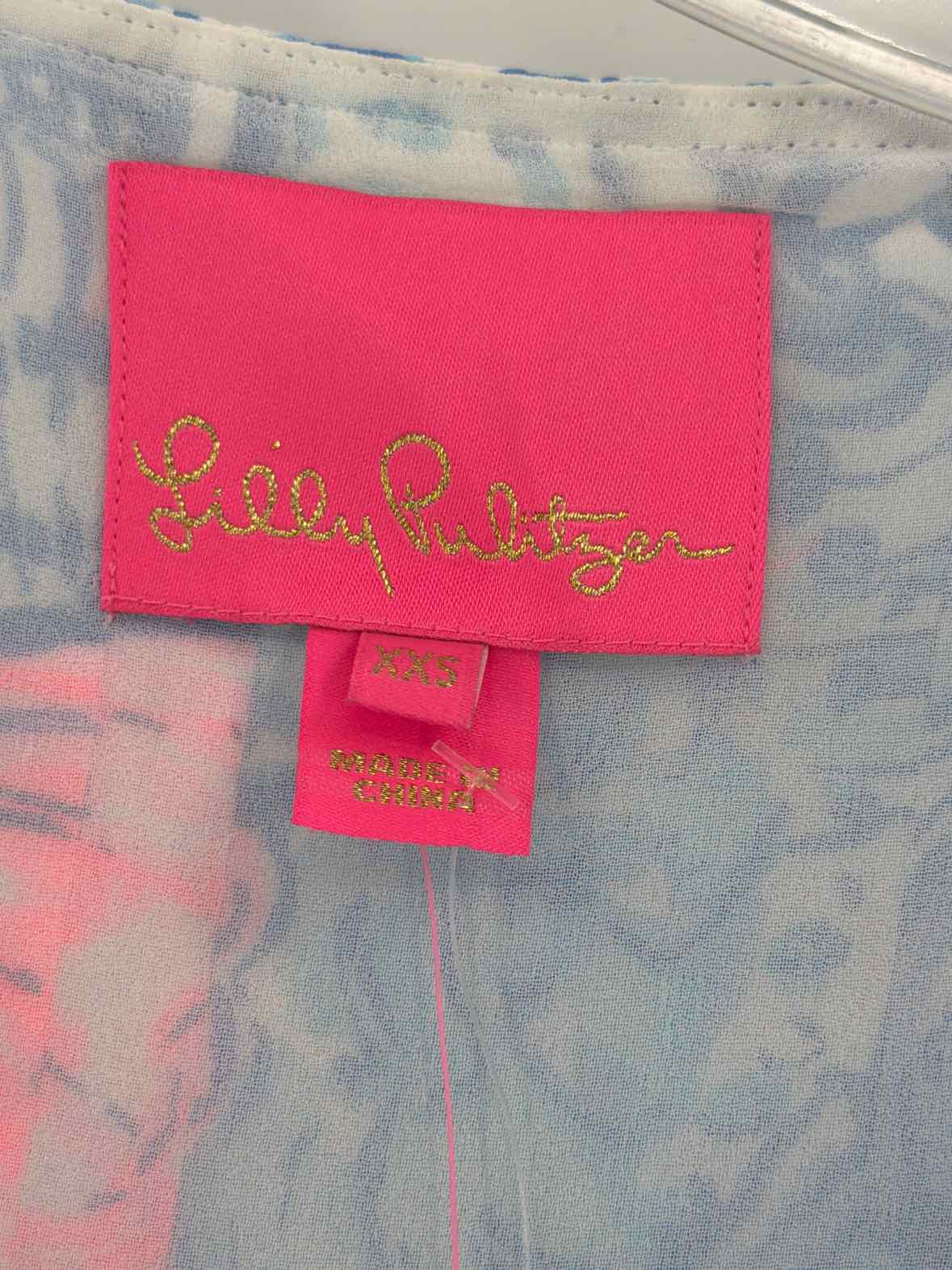 Pre-Owned Lilly Pulitzer Blue Size XXS Short Long Sleeve Dress | True Fashionistas.