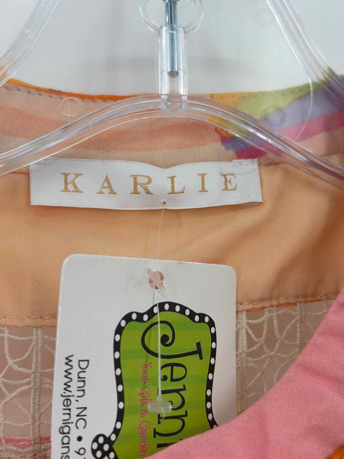 Karlie Orange Size Medium Blouse | True Fashionistas.