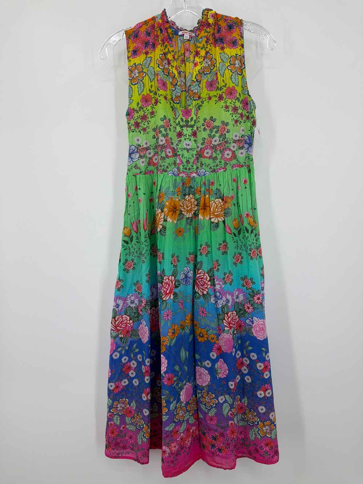 Pre-Owned Johnny Was Green Size XXS Long Sleeveless Dress | True Fashionistas.