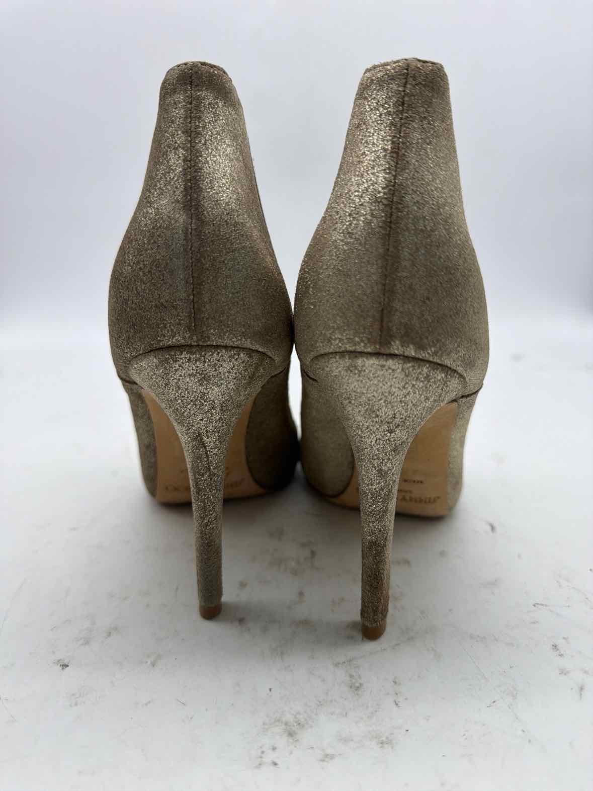 Pre-Owned Jimmy Choo Gold Size 5 Ankle Boots | True Fashionistas.