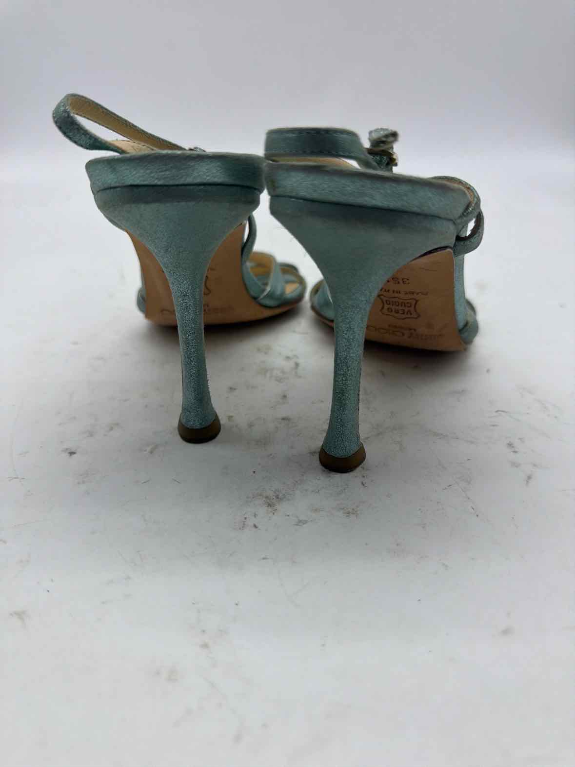 Pre-Owned Jimmy Choo Blue Size 5.5 Sapphire Heels | True Fashionistas.