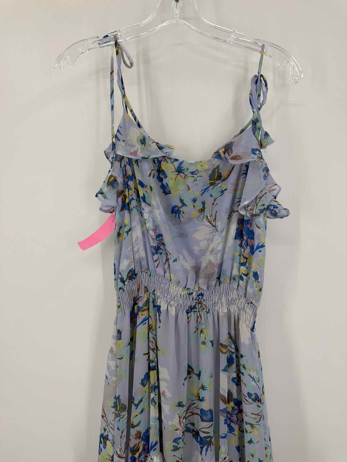 Pre-Owned Misa Blue Size Medium Midi Sleeveless Dress | True Fashionistas.