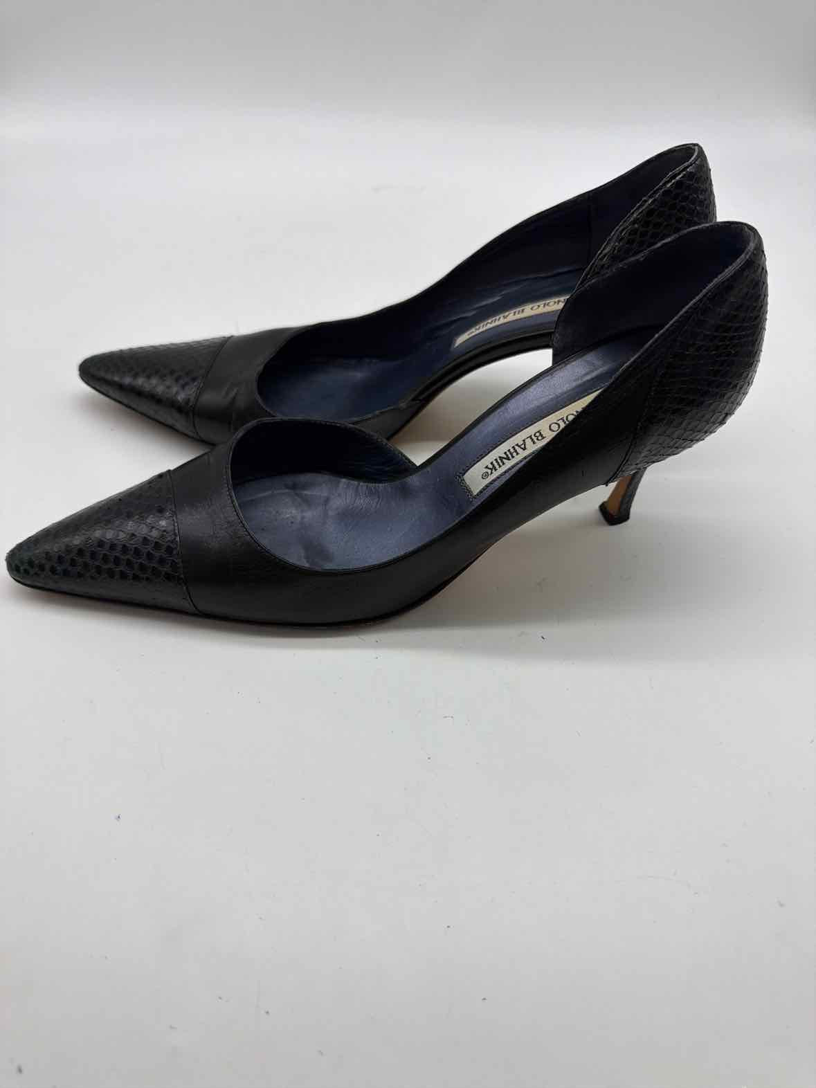 Pre-Owned Manolo Blahnik Black Size 38 D'orsay Heels | True Fashionistas.
