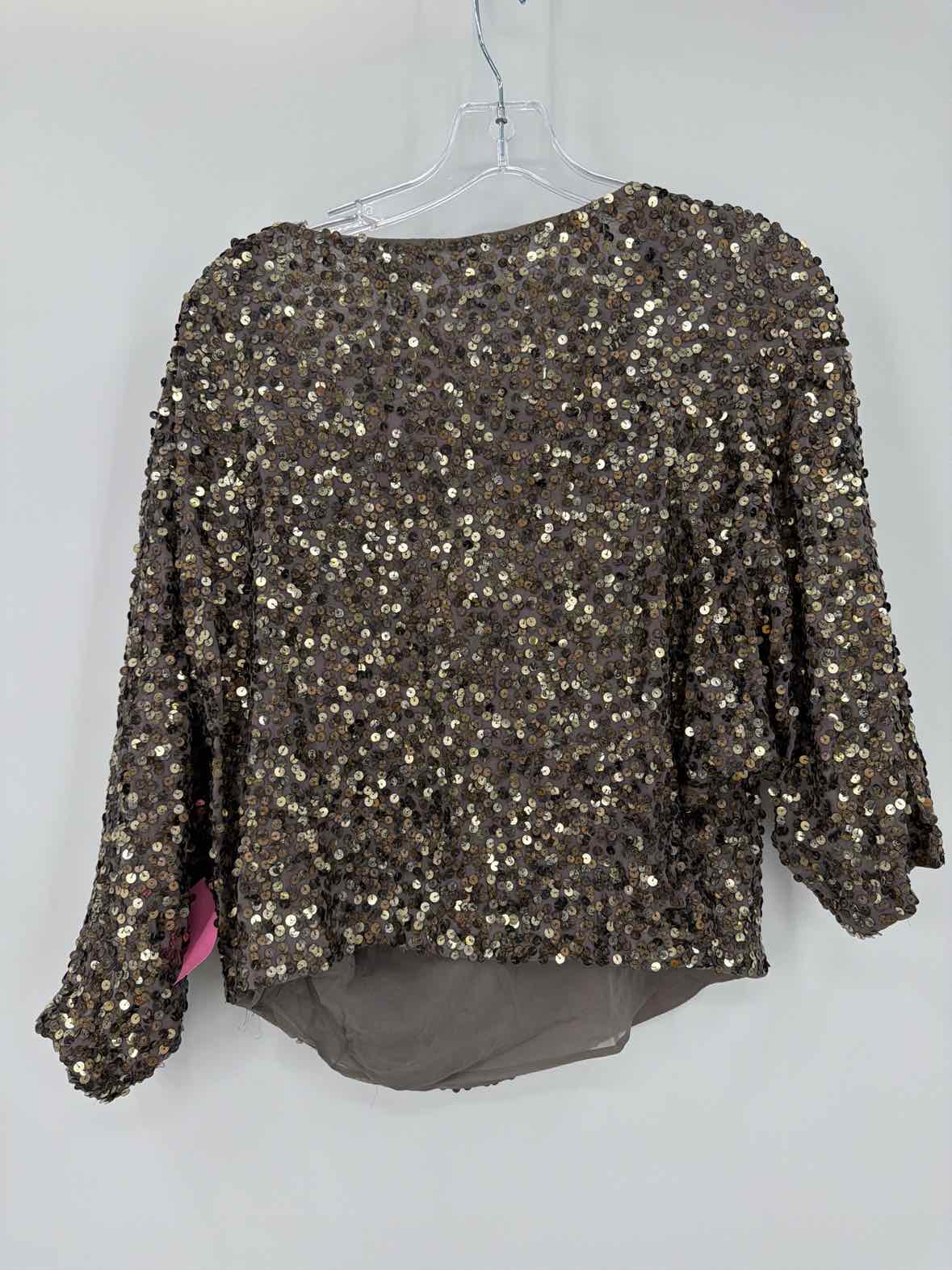 Pre-Owned Vince Grey Size XS Sequin Blouse | True Fashionistas.