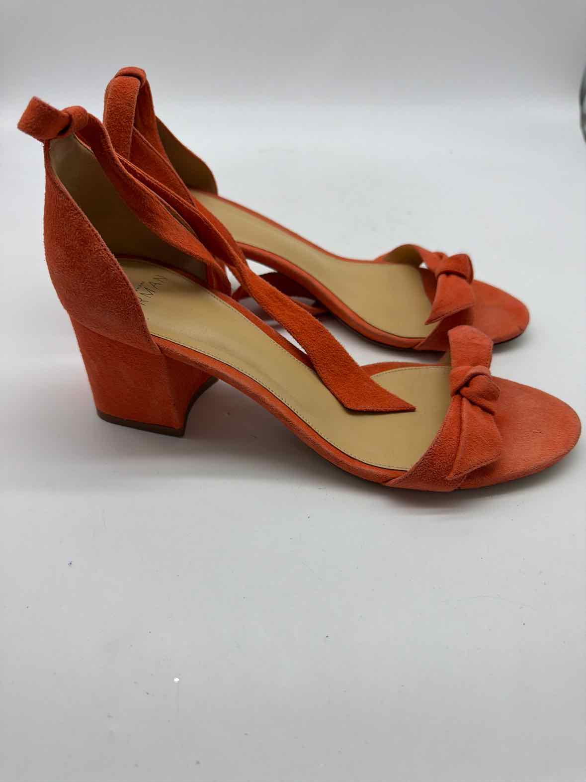 Pre-Owned Alexander Bernard Orange Size 38 Block Heels | True Fashionistas.