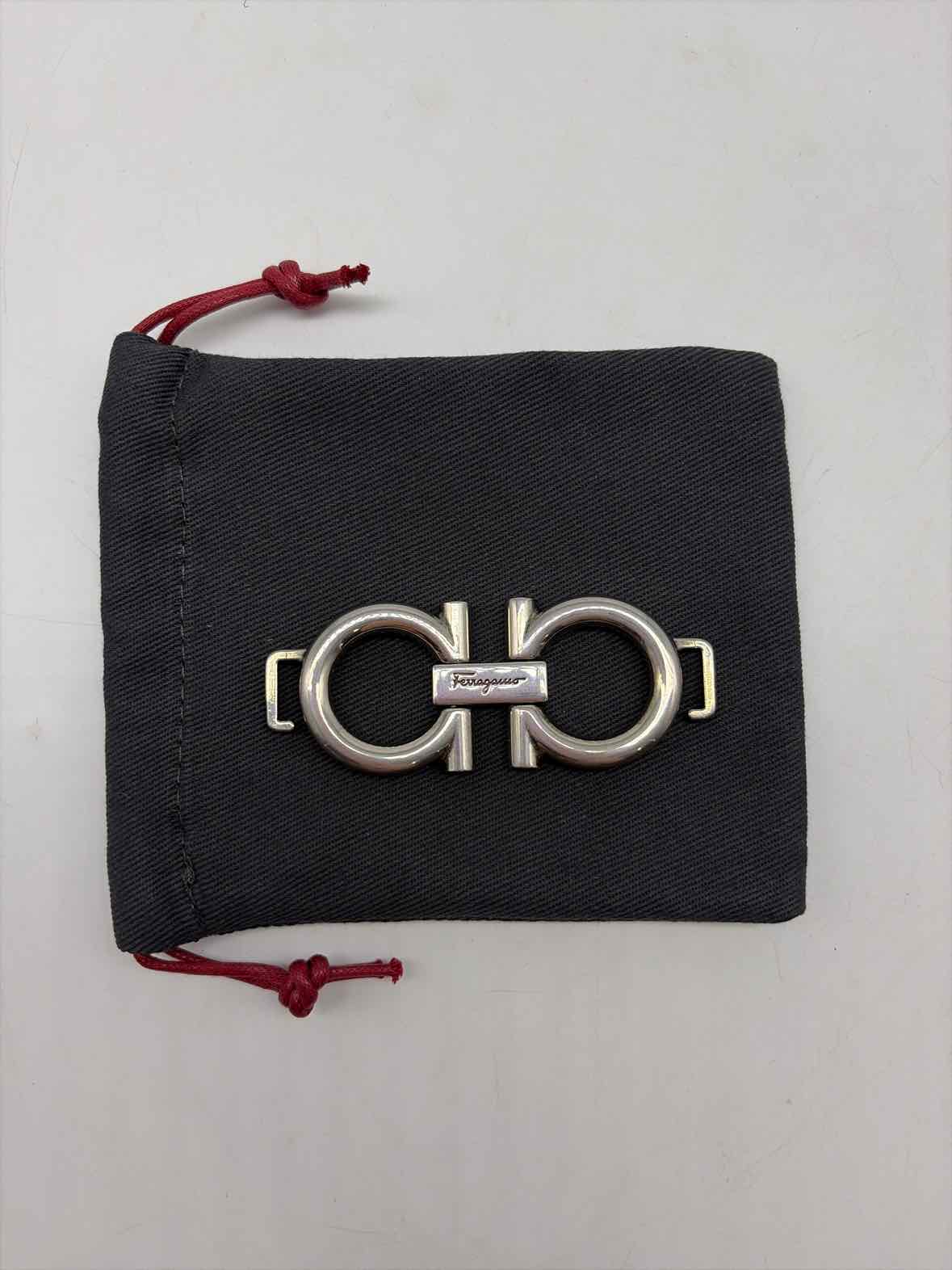 Salvatore Ferragamo Silver Belt Buckle | True Fashionistas.
