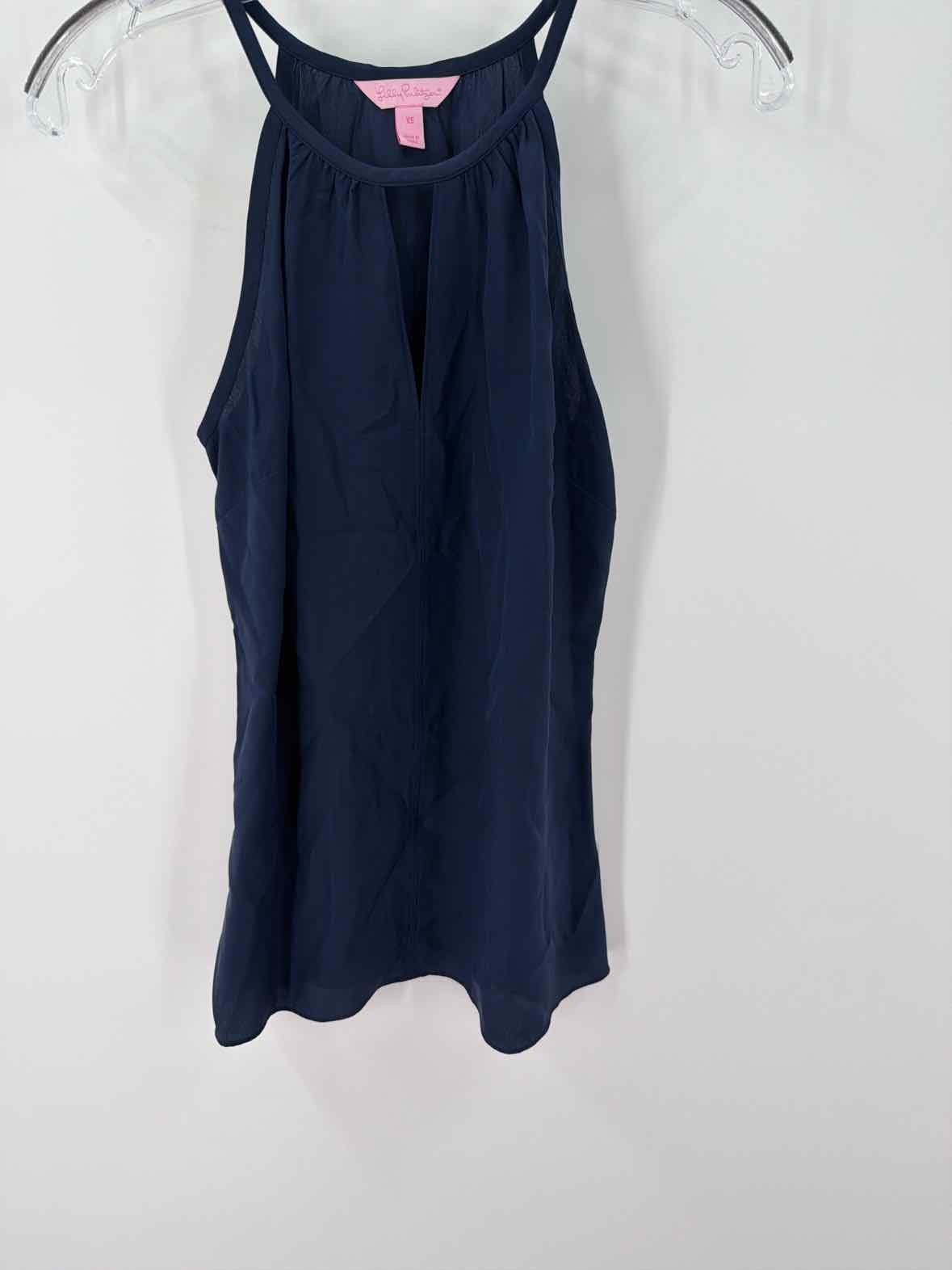 Pre-Owned Lilly Pulitzer Navy Size XS Tank Top | True Fashionistas.
