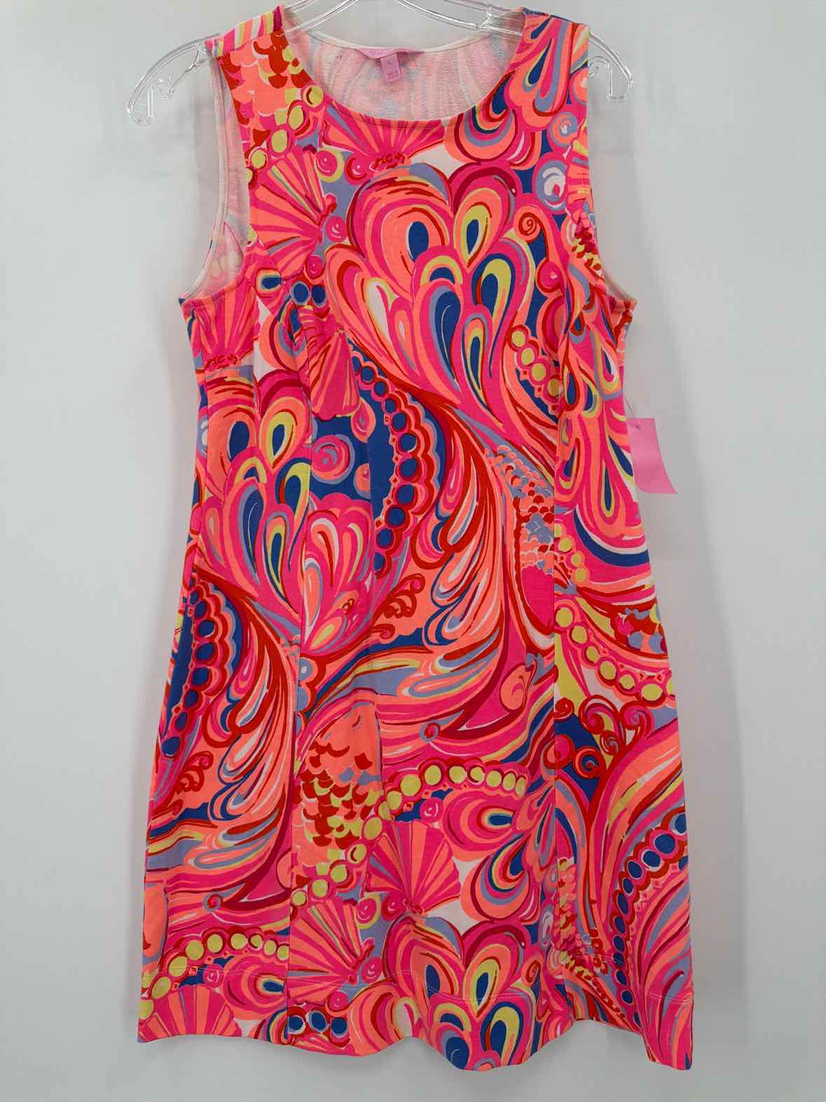 Pre-Owned Lilly Pulitzer Pink Size Large Short Sleeveless Dress | True Fashionistas.