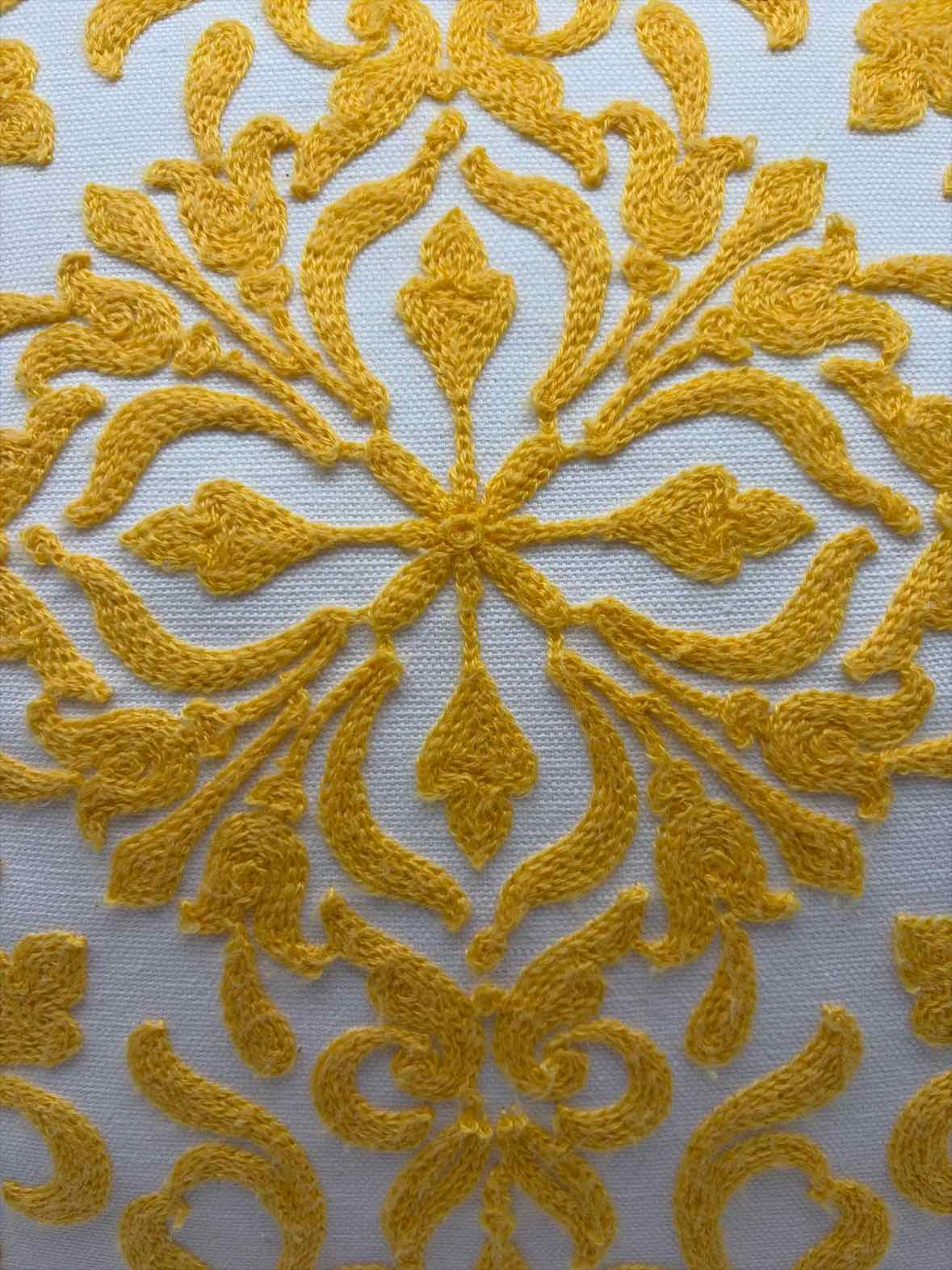 Home Accents Yellow And White Pillow | True Fashionistas.