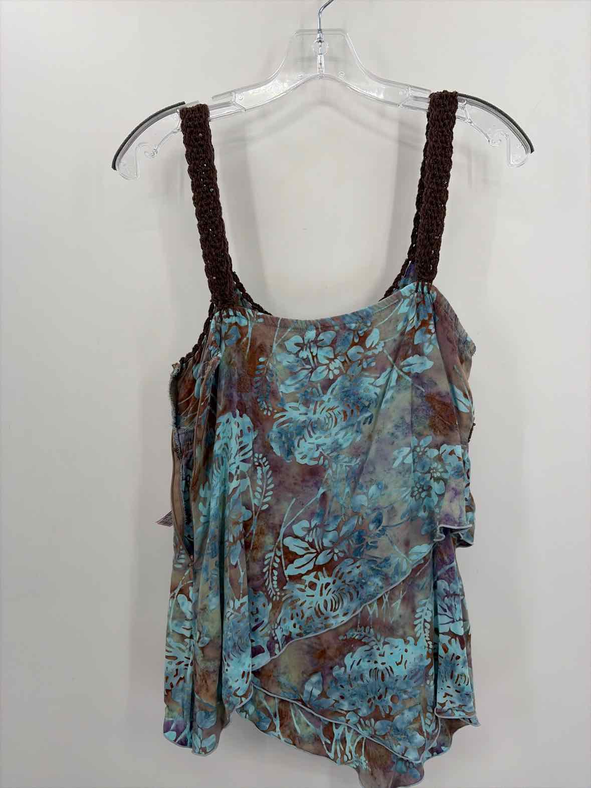 Pre-Owned Santiki Blue Size Medium Blouse | True Fashionistas.