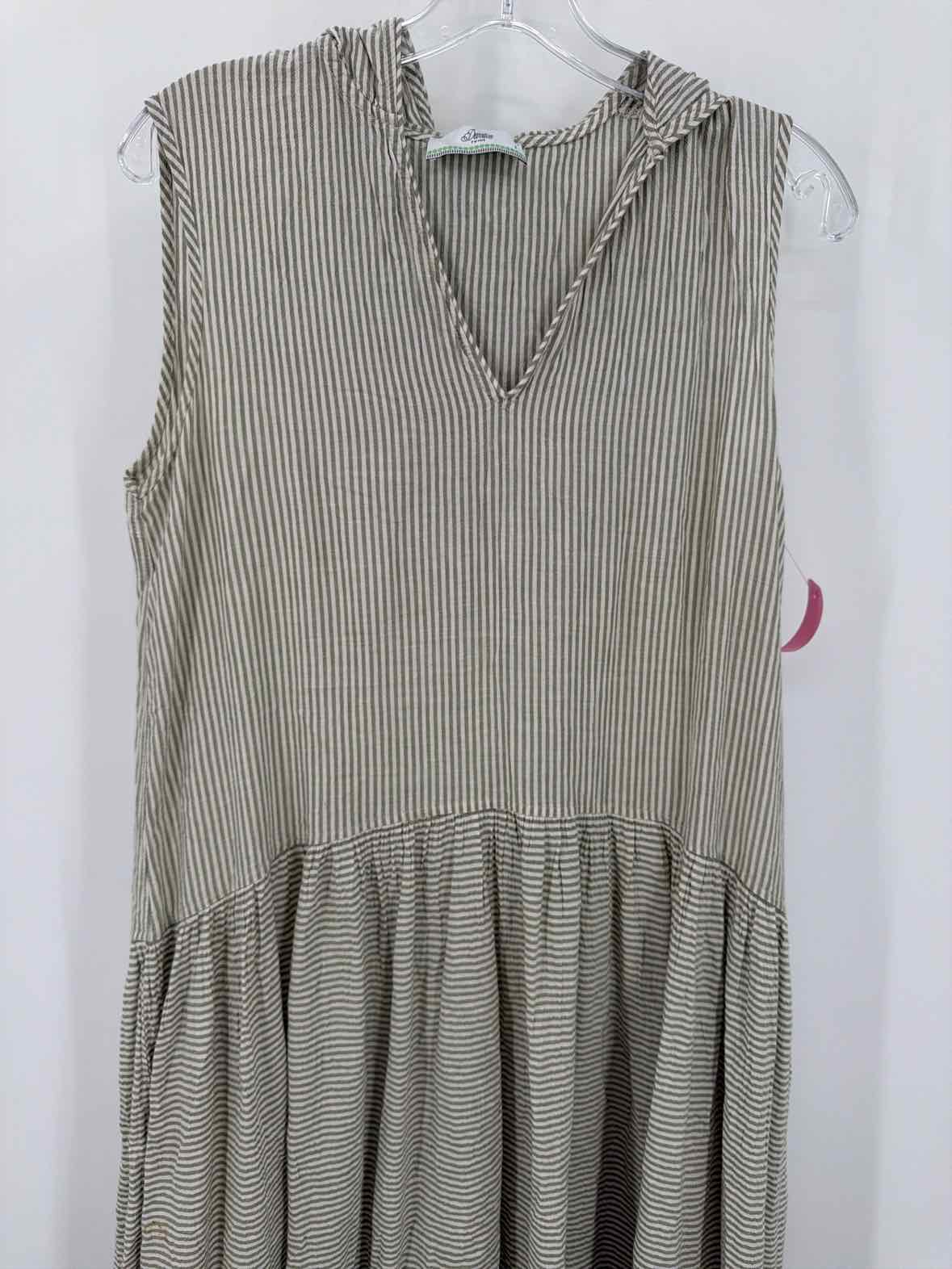 Pre-Owned Devotion Tan Size Small Long Sleeveless Dress | True Fashionistas.