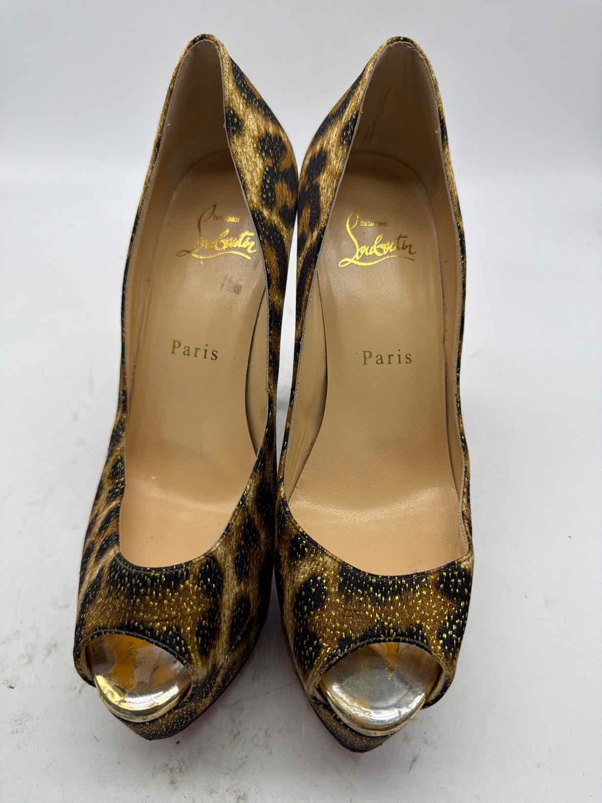 Pre-Owned Christian Louboutin Brown Size 36.5 Stiletto Heels | True Fashionistas.