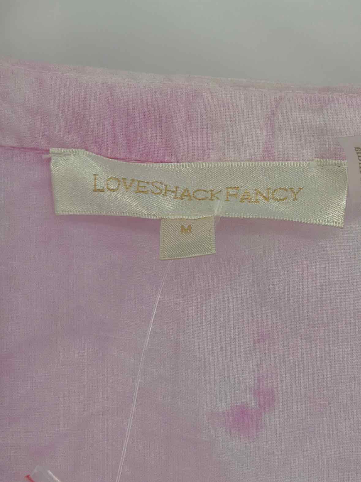 Pre-Owned Love Shack Fancy Pink Size Medium Long Short Sleeve Dress | True Fashionistas.