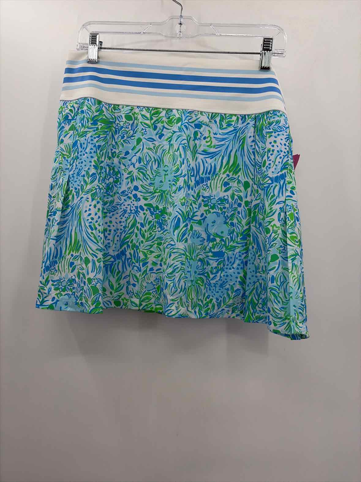 Pre-Owned Lilly Pulitzer Luxletic Blue Size XL Skort Athletic Skirt | True Fashionistas.